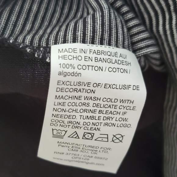 The Original Penguin Mens Stripe Shirt Size XL NWT - Picture 4 of 5